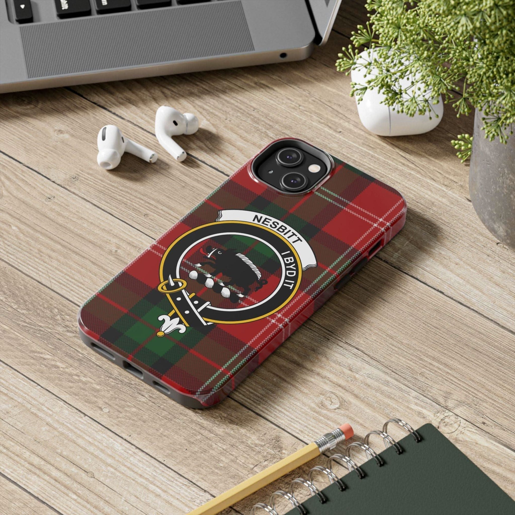 Nesbitt Clan Scottish Tartan Plaid Cell Phone Case - Celtic Ancestry Gifts