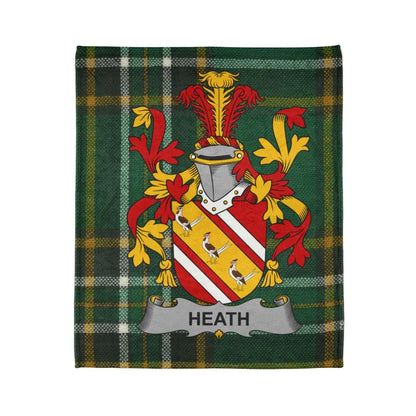 Heath Family Crest Tartan Design Blanket product