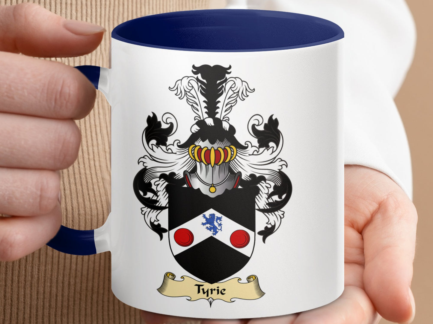 Tyrie Family Scottish Coat of Arms Mug - Living Stone Gifts