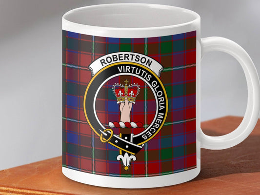 Robertson Virtutis Gloria Mercis Tartan Mug product