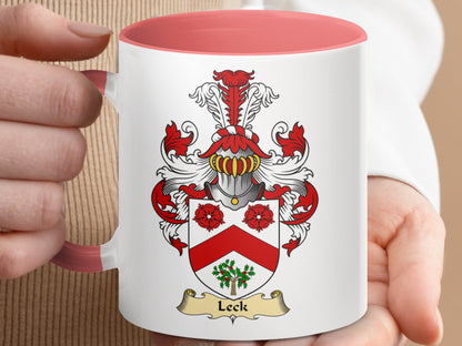 Clan Leck Scottish Coat of Arms Accent Mug - Living Stone Gifts