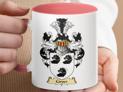 Clan Corser Scottish Clan Coat of Arms Coffee Mug - Living Stone Gifts