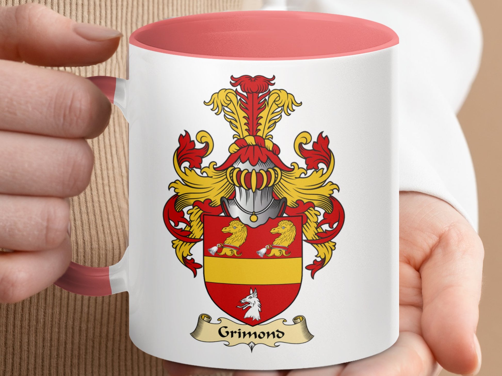 Grimond Scottish Clan Badge Coat of Arms Coffee Mug - Living Stone Gifts