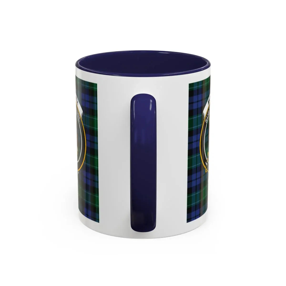 Classic Tartan Pattern Ceramic Mug for Daily Use