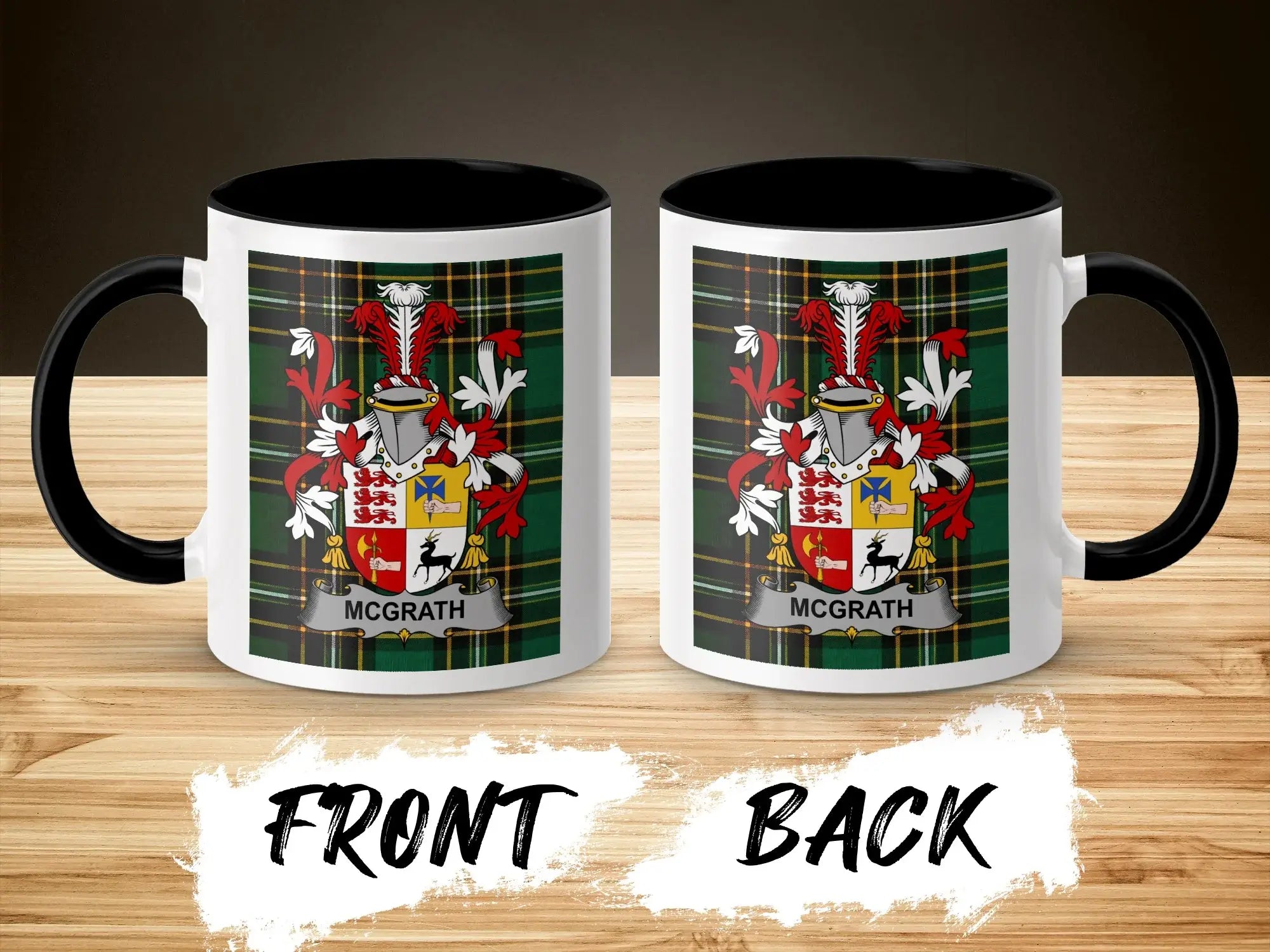 McGrath Irish National Tartan ceramic accent mug