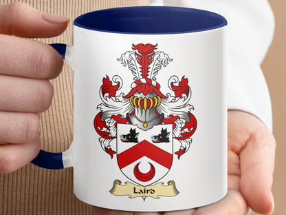 Clan Laird Scottish Coat of Arms Accent Mug - Living Stone Gifts