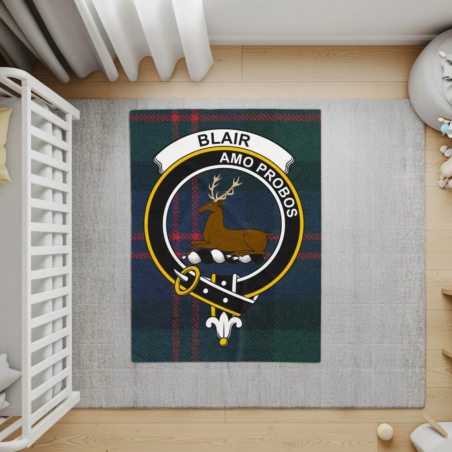 Blair Crest Design Area Rug Home Decor product