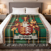 O'Brien Irish Woven Blanket | Kings of Thomond Family Crest Throw