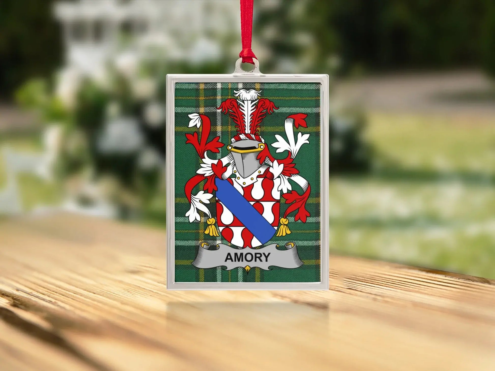 Amory Family Crest Decorative Rectangular Ornament product type