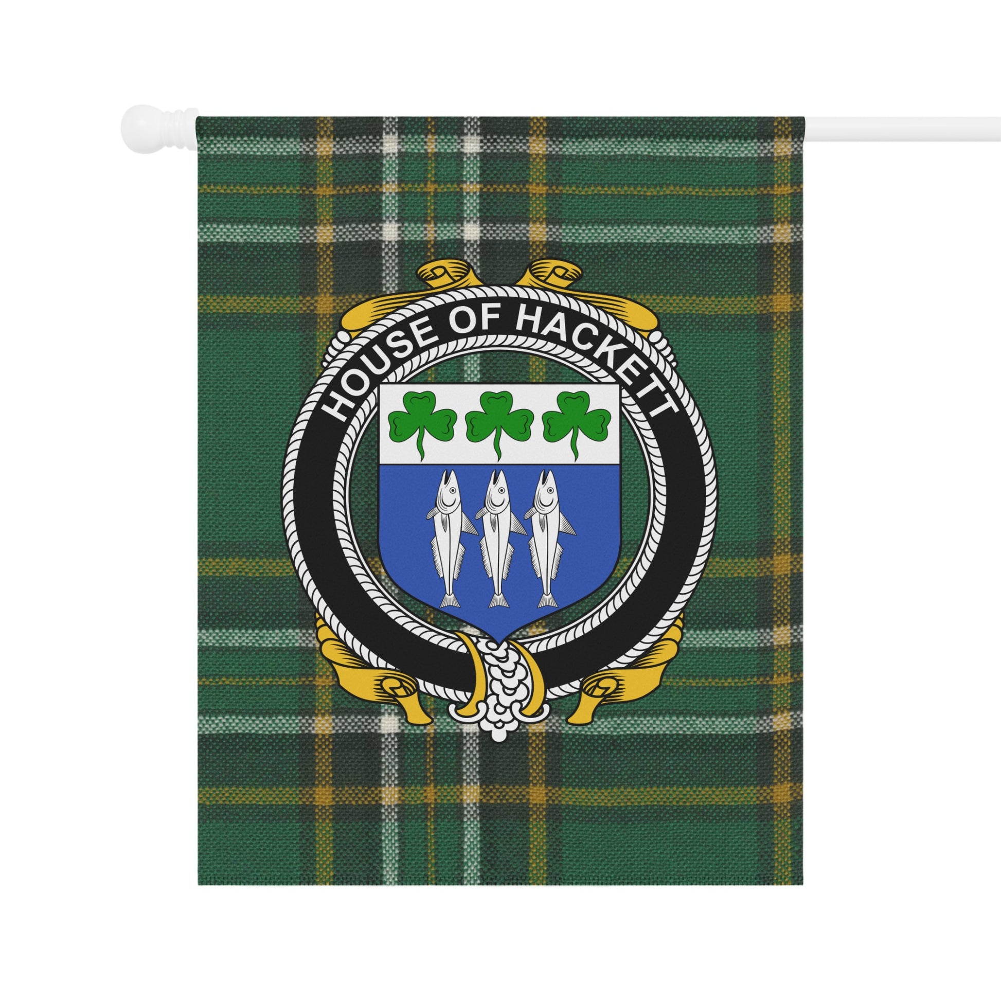 House of Hackett Family Crest Plaid Pattern product