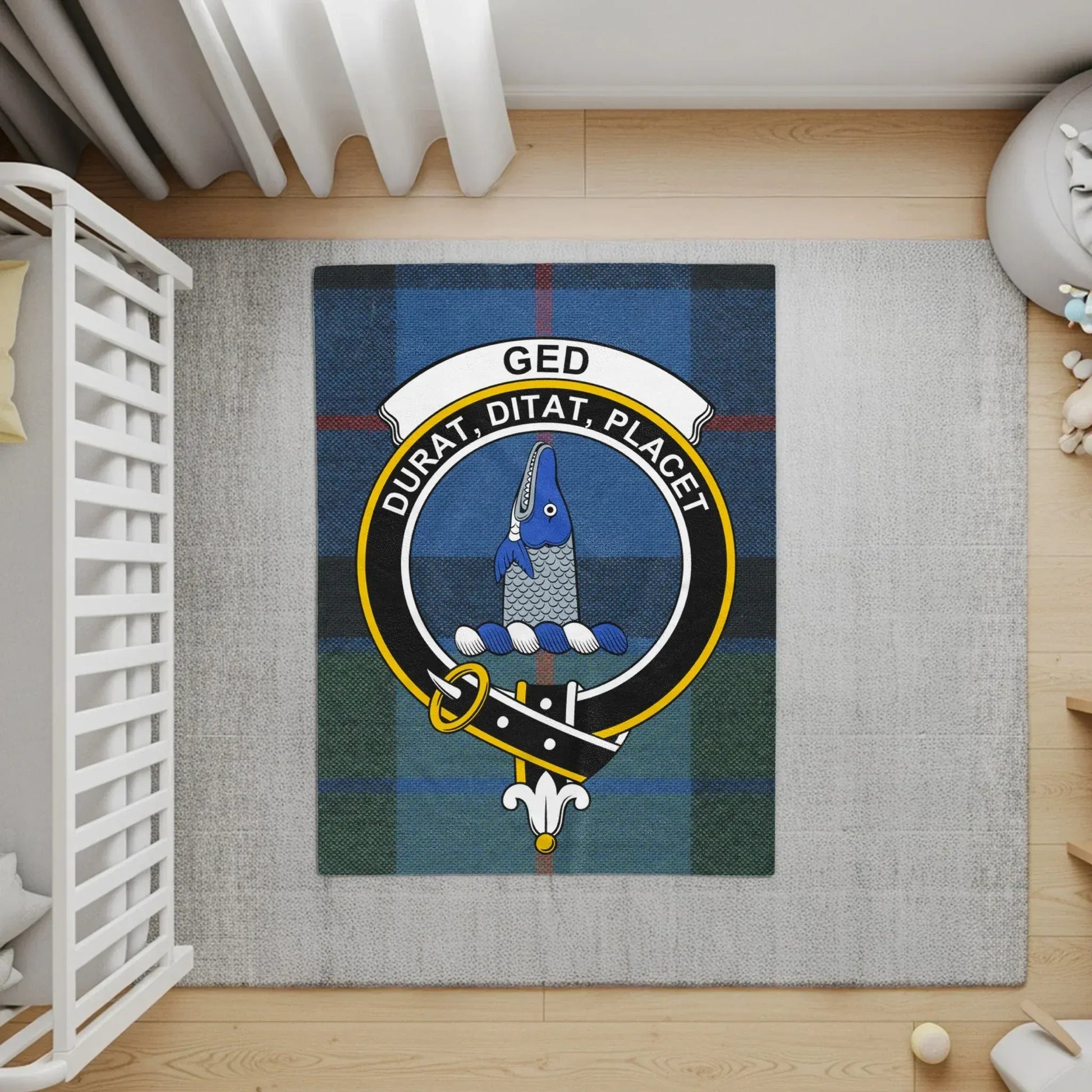 Scottish Clan Ged Family Crest Design Rug product