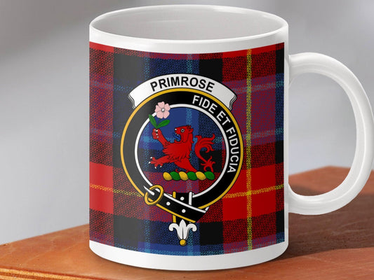 Primrose Fide et Fiducia Plaid Design Coffee Mug product