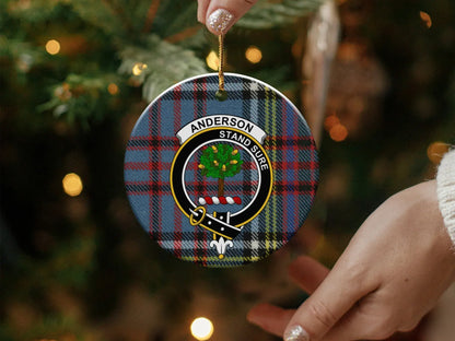 Tartan Plaid Anderson Clan Christmas Ornament product