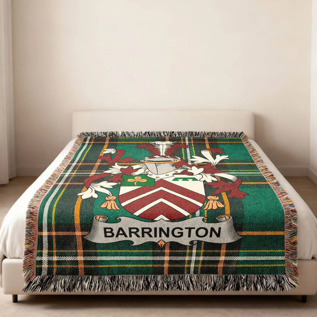 Barrington Family Crest Tartan Plaid Blanket product type
