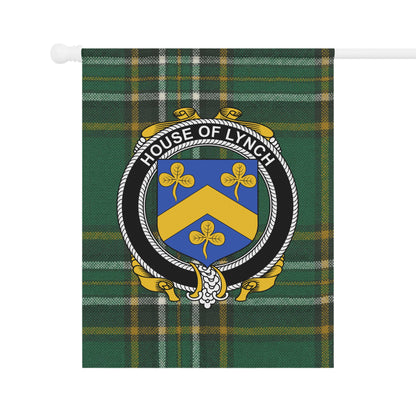 House of Lynch Green and Yellow Plaid Decorative Flag