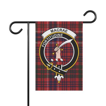 MacRae Clan Scottish Tartan Crest Garden Flag