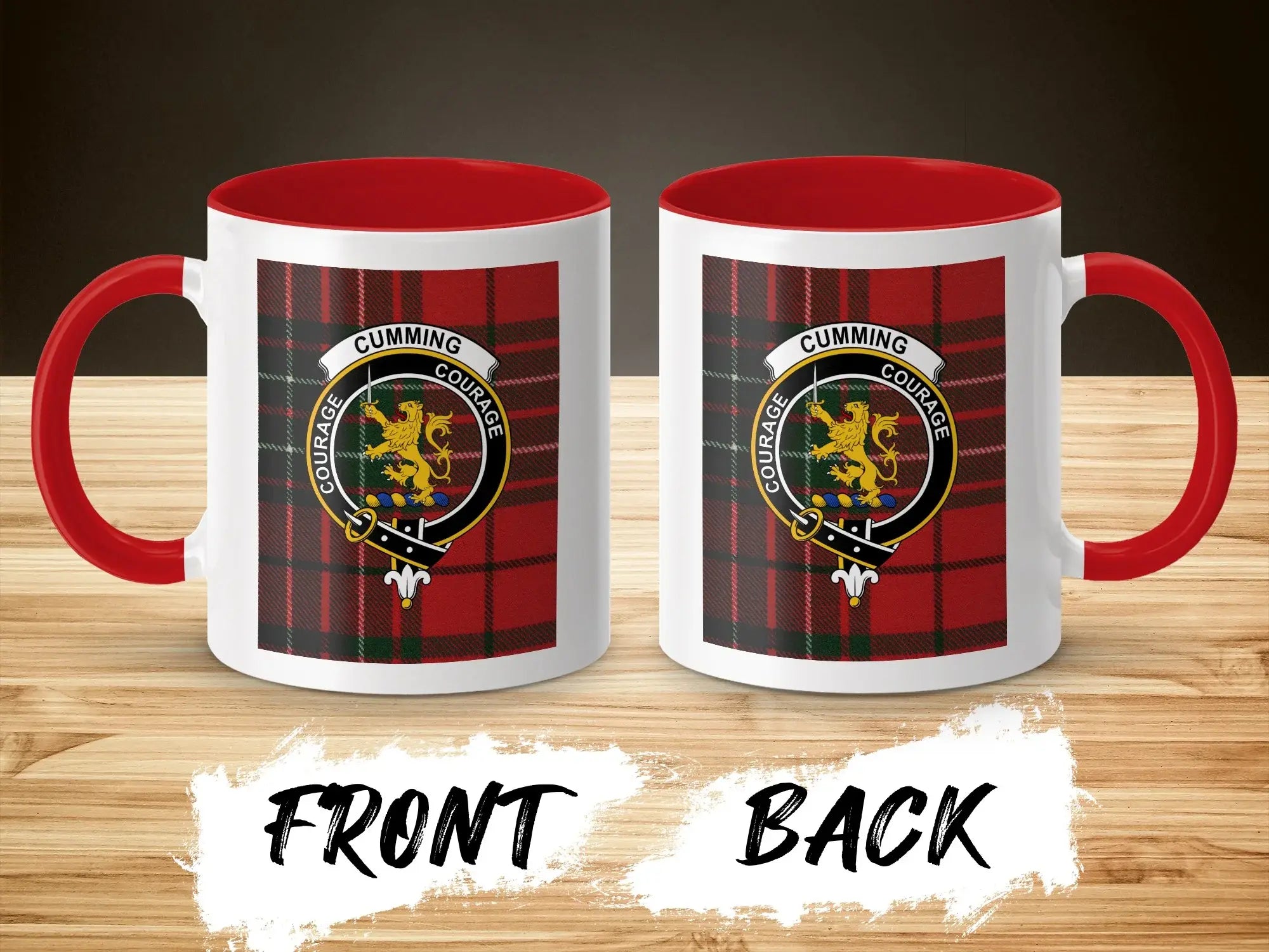 Scottish Clan Cumming Courage Shield Check Mug