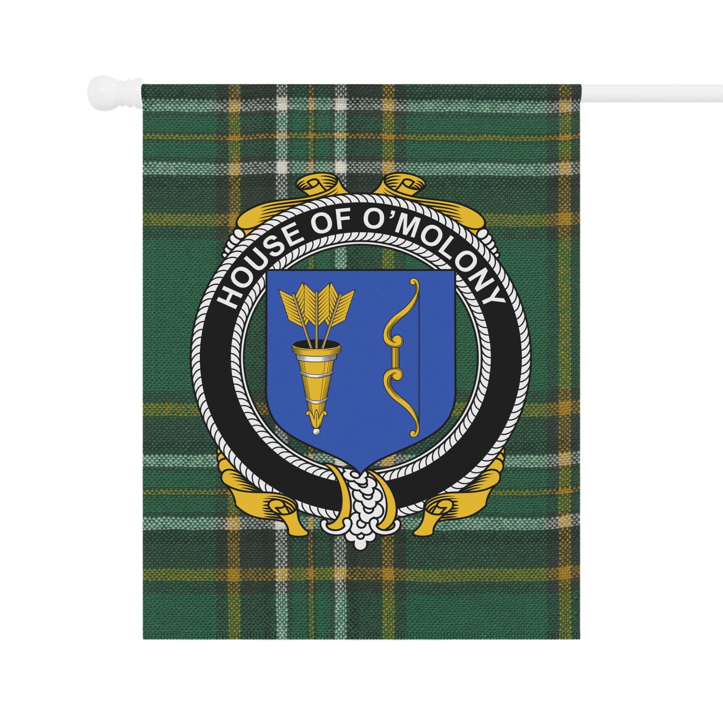 House of O'Molony Crest Tartans Checkered Flag