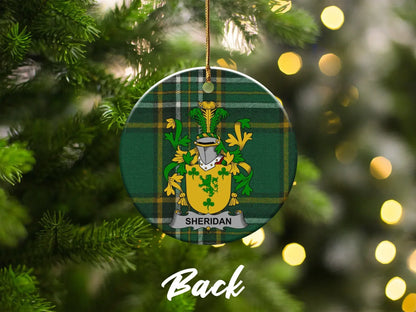 Sheridan Family Coat of Arms Christmas Ornament product type