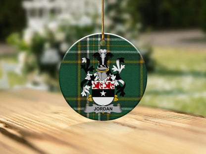 Scottish Clan Tartan Pattern Jordan Round Ornament product