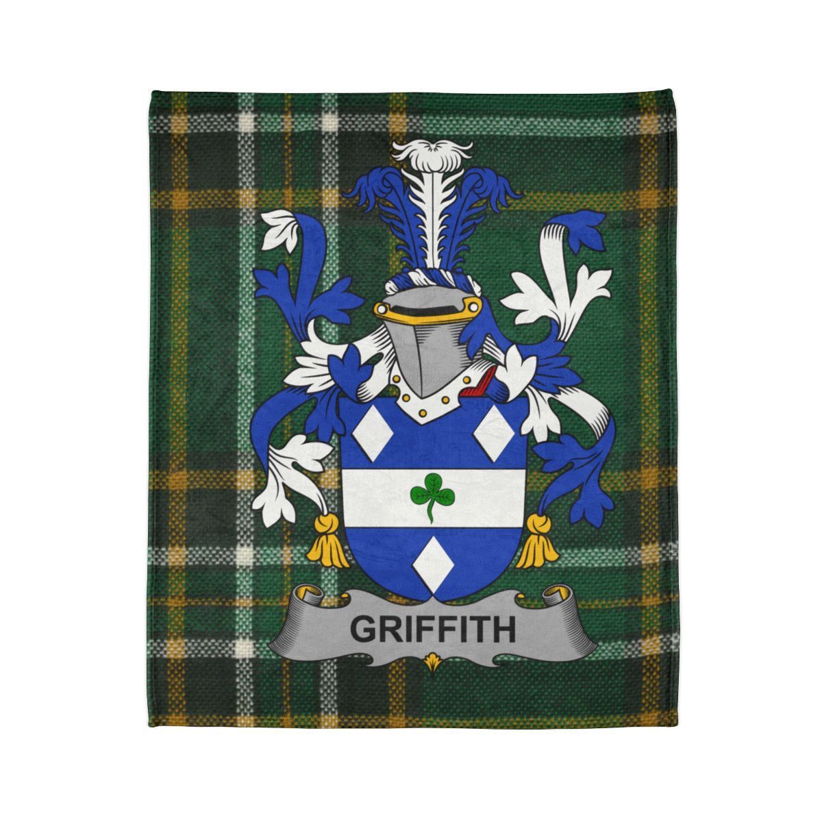 Griffith Family Crest Tartan Plaid Blanket product