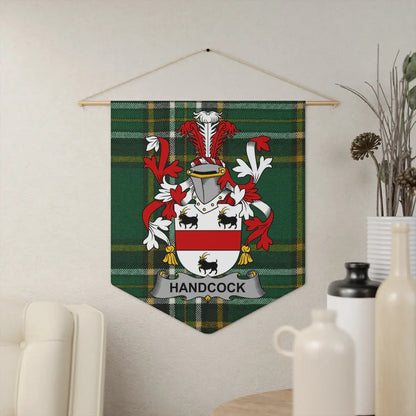 Handcock Family Crest Plaid Wall Hanging product