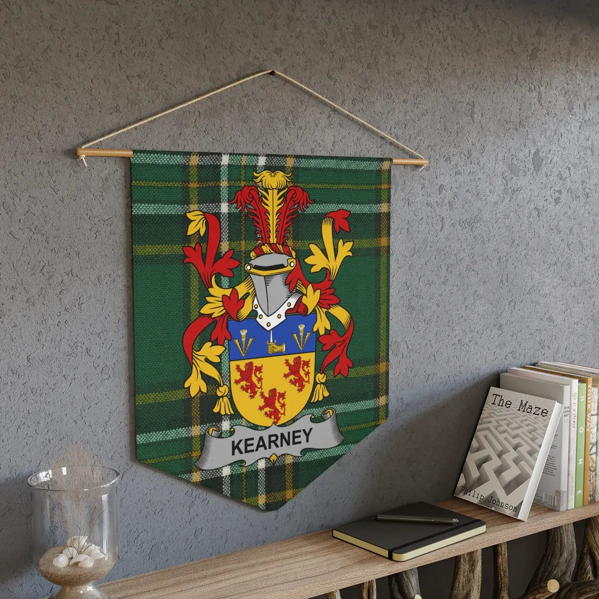 Personalized Kearney Family Crest Wall Hanging product