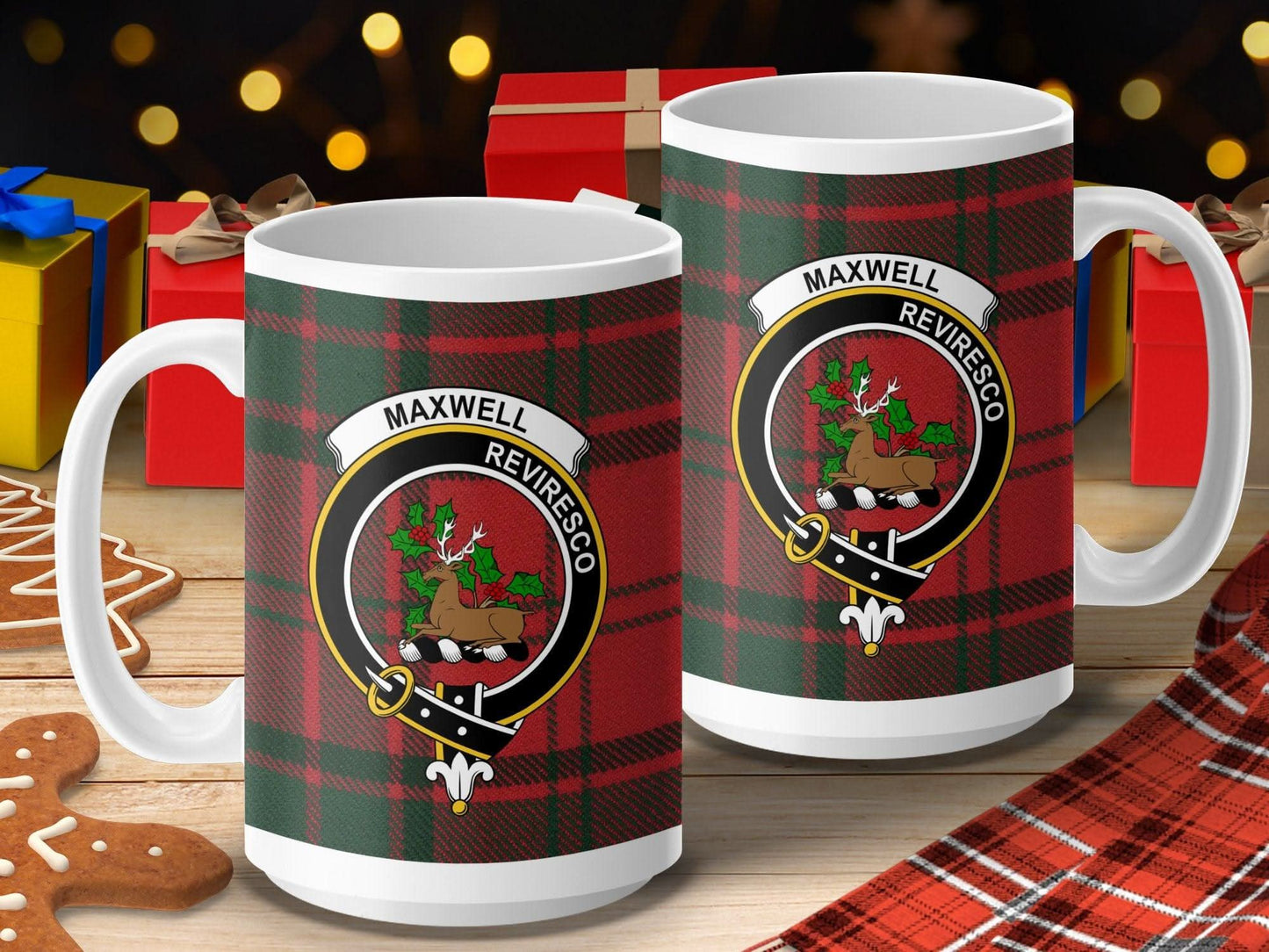 Maxwell Reviresco Plaid Pattern Coffee Mug product