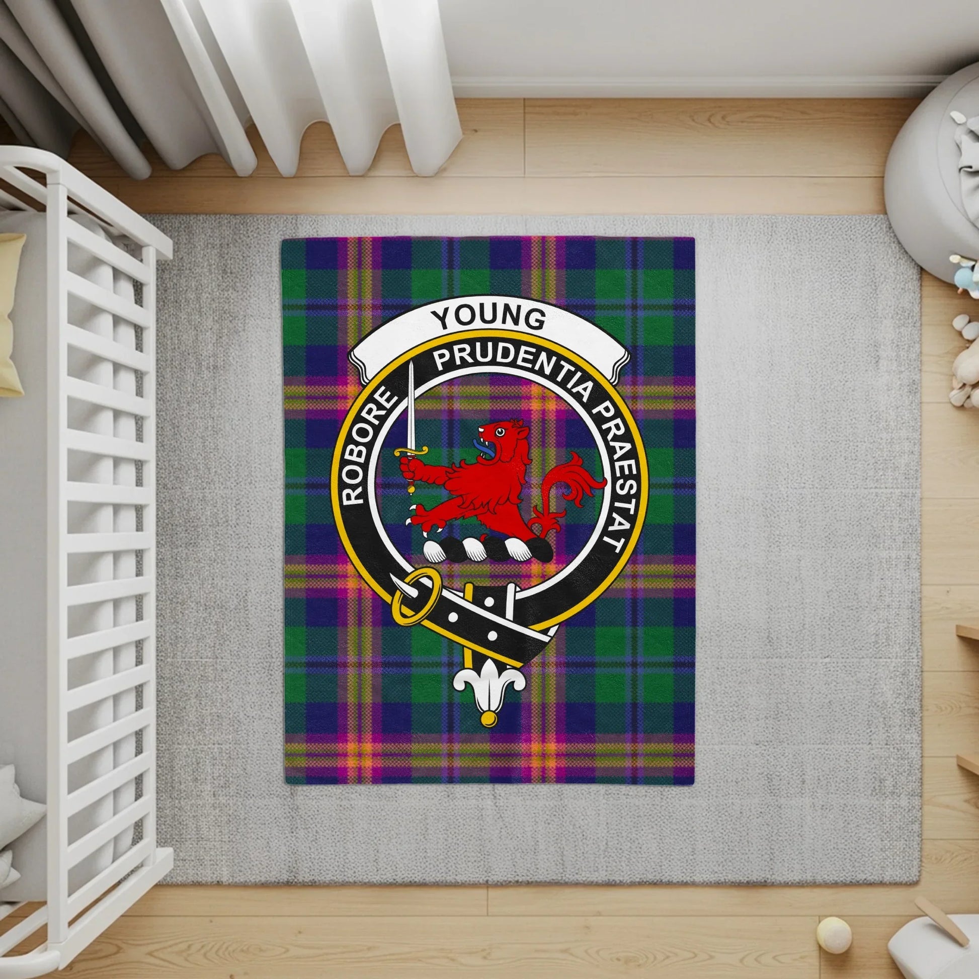 Robore Young Prudentia Praestat Tartan design home product