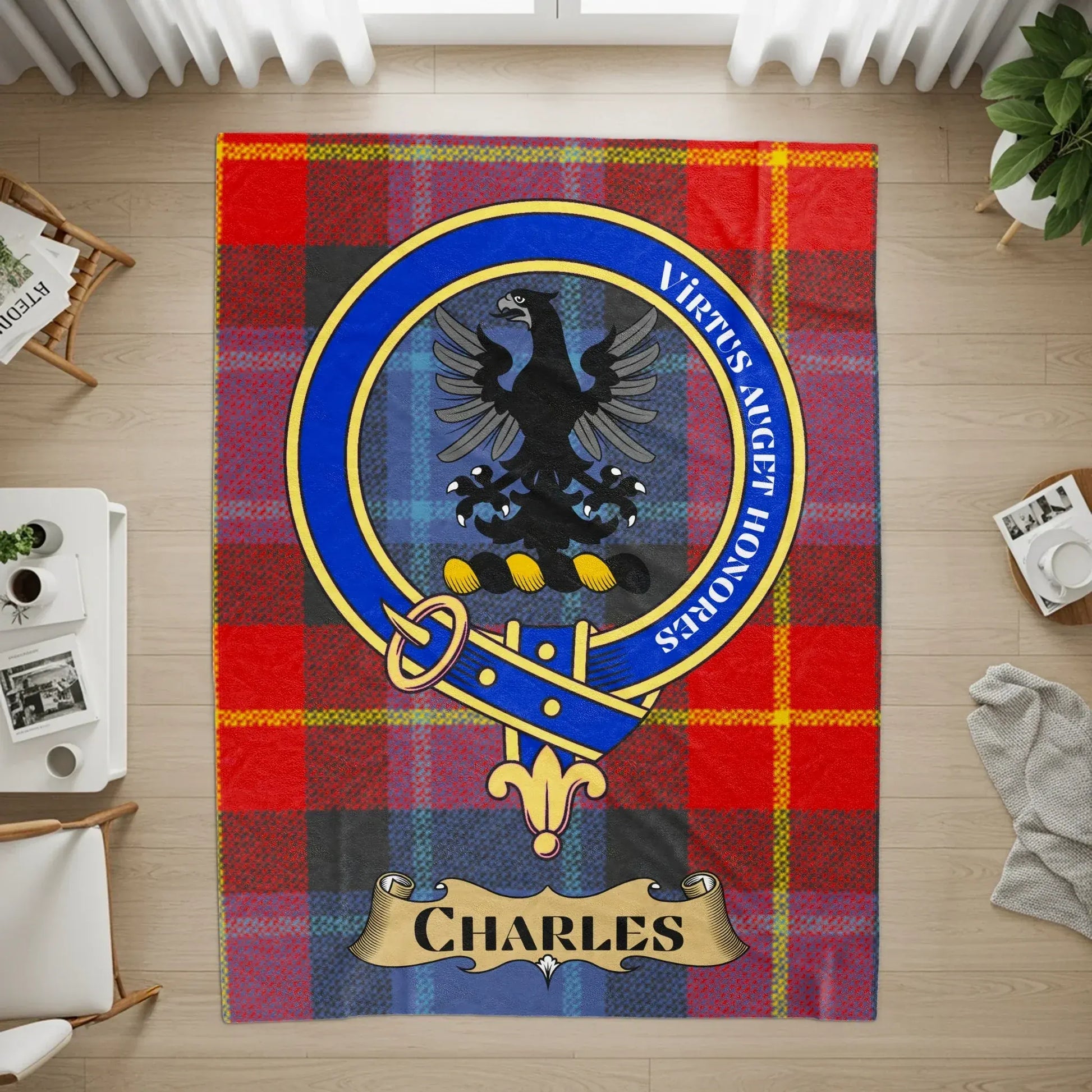 Virtutis Angent Honores Charles Design Blanket product