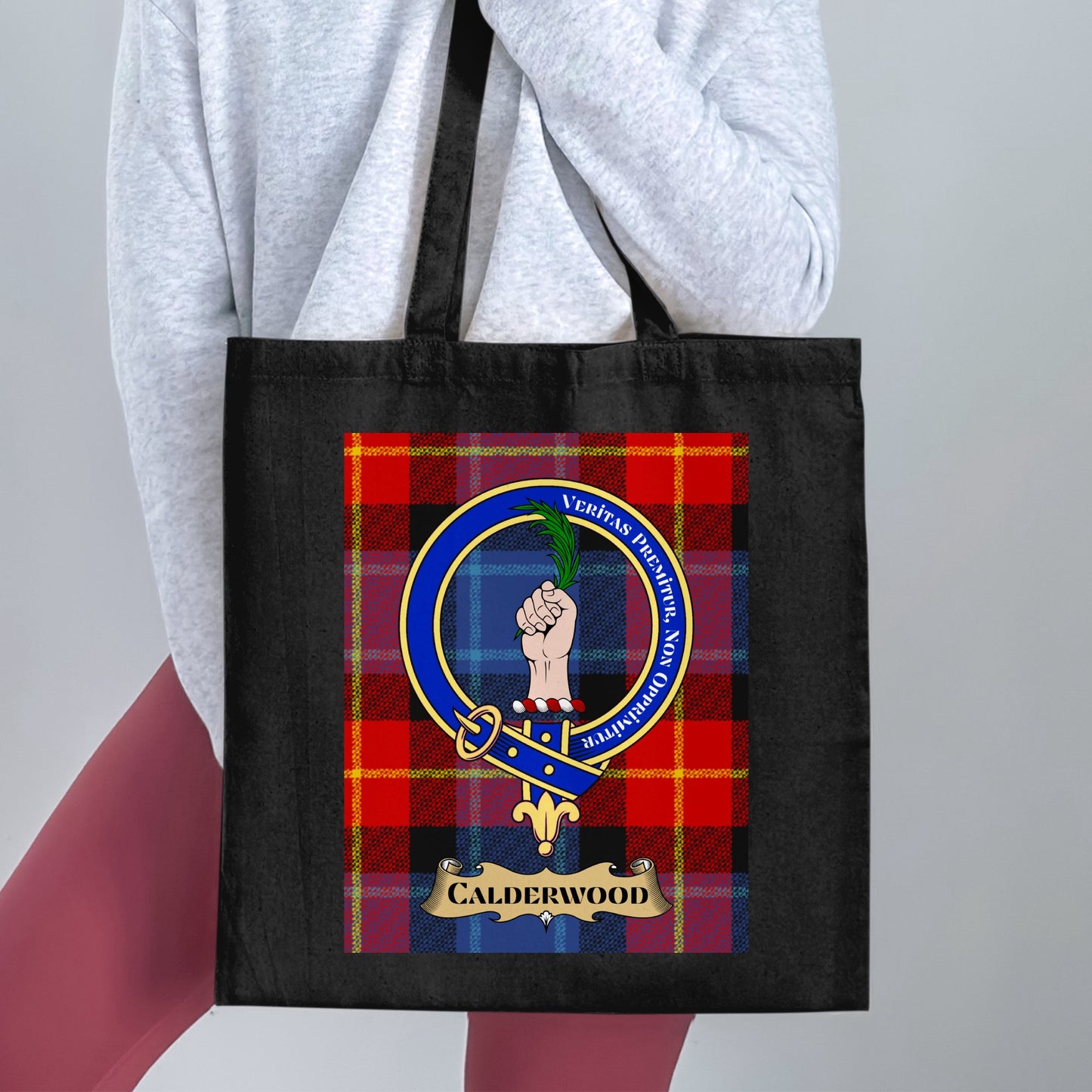 Calderwood clan scottish tartan Tote Bag - Living Stone Gifts