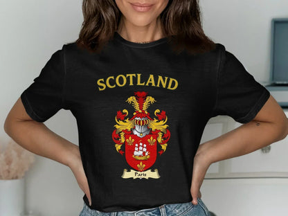 Scotland Paris Coat of Arms Crest Graphic T-Shirt product