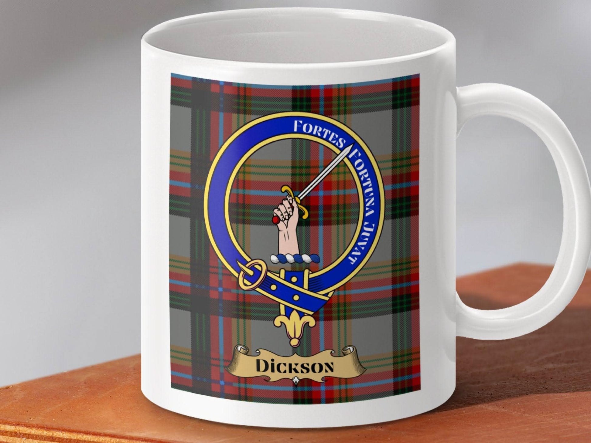 Dickson Clan Crest Tartan Coffee Mug Product