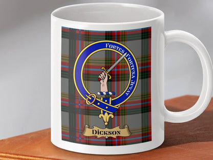 Dickson Clan Crest Tartan Coffee Mug Product
