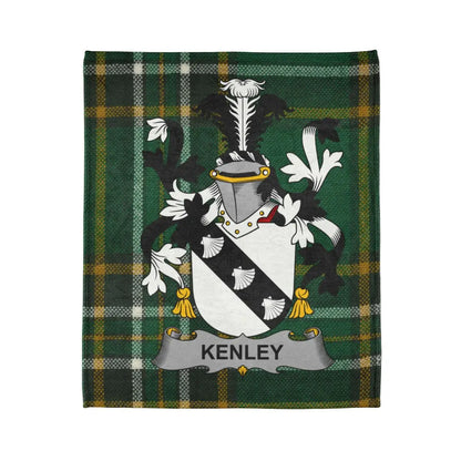 Personalized Kenley Family Crest Tartan Blanket product