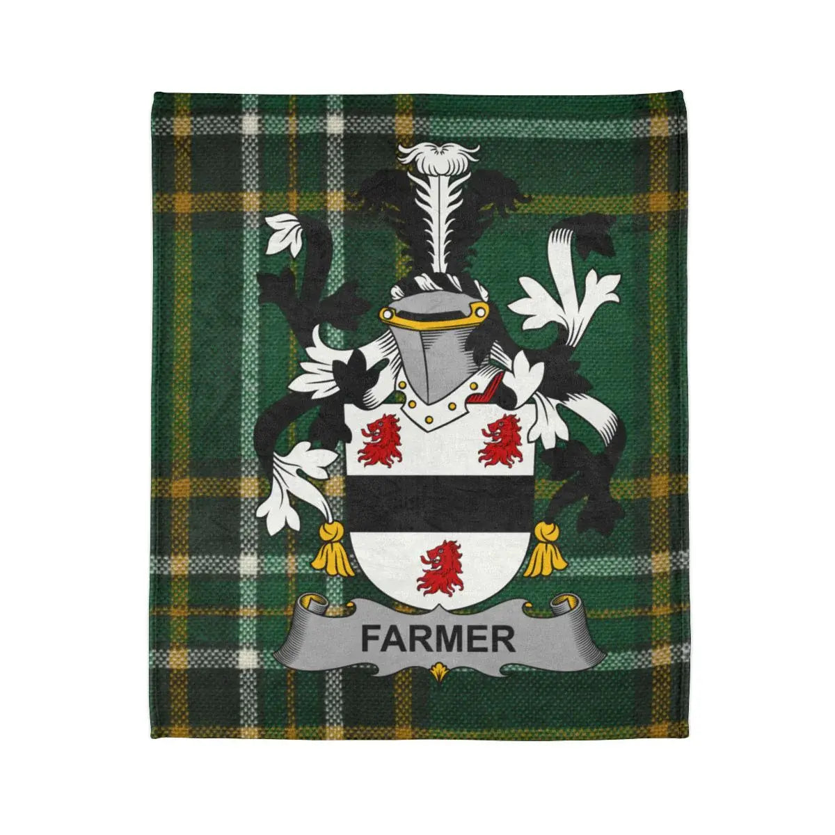 Stylish Family Crest Design Throw Blanket product