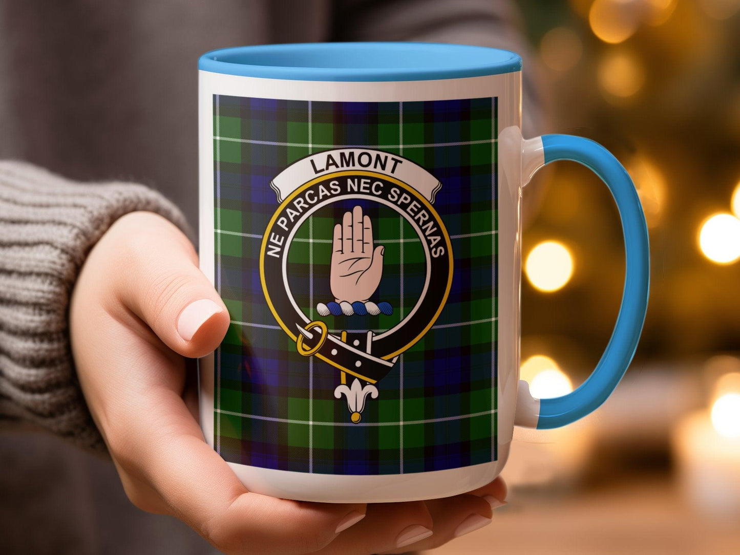 Scottish Clan Lamont Tartan Crest Plaid Design Mug - Living Stone Gifts