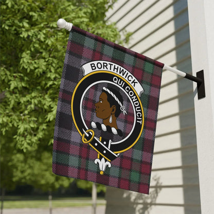 Borthwick Qui Conducit Outdoor Clan Plaid Flag product