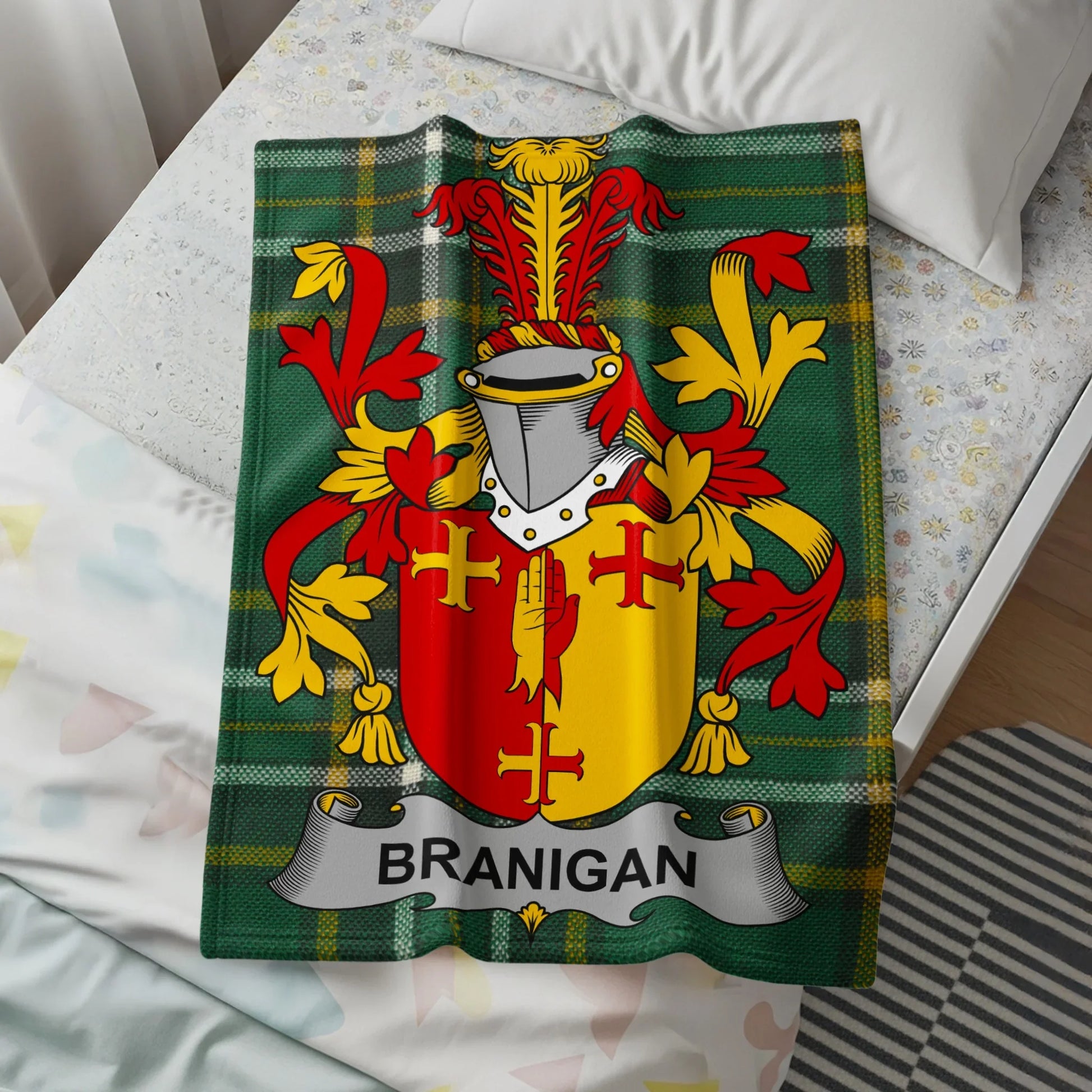 Branigan Family Crest Decorative Blanket product