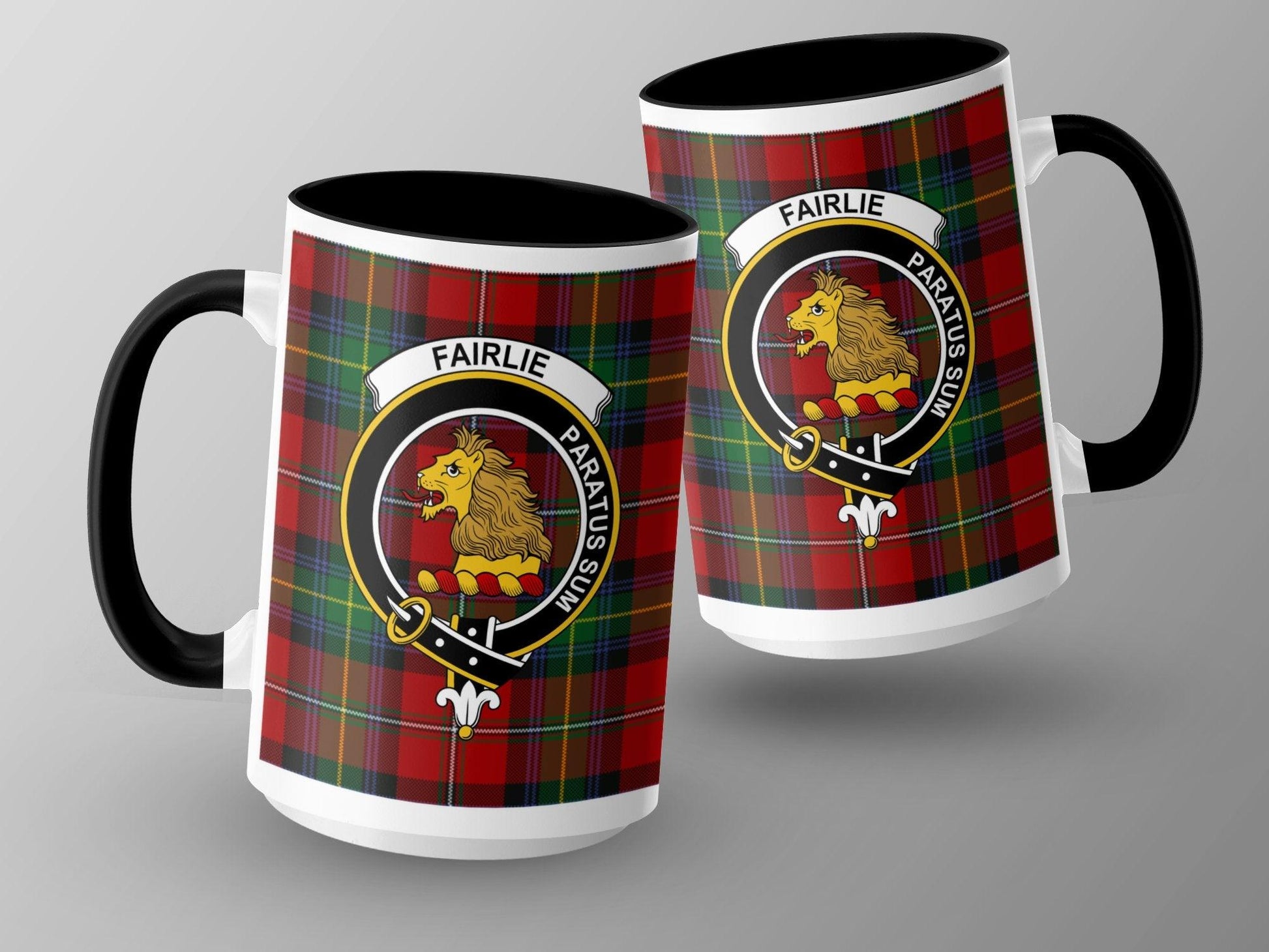 Elegant Fairlie Crest Plaid Clan Tartan Scottish Mug - Living Stone Gifts