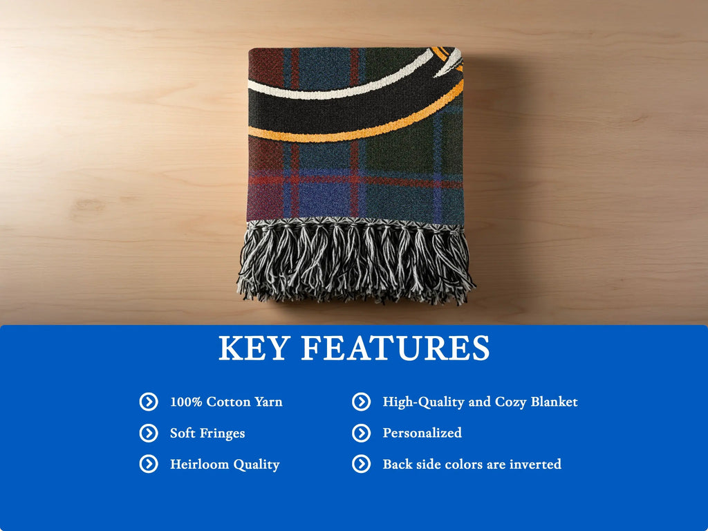 High-Quality Heirloom Blanket with Soft Fringes