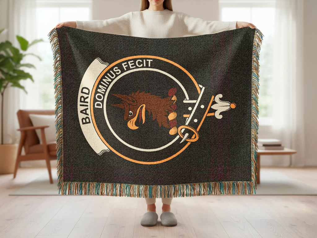 Dominus Fecit Baird Emblem Woven Blanket Product