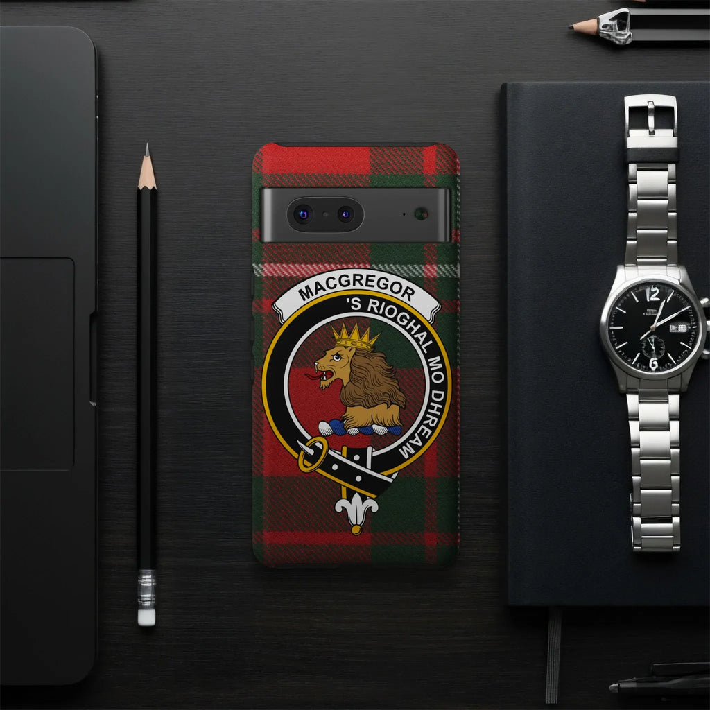 MacGregor 'S Rioghal Mo Dhream tartan phone case — slim profile, precise port cutouts