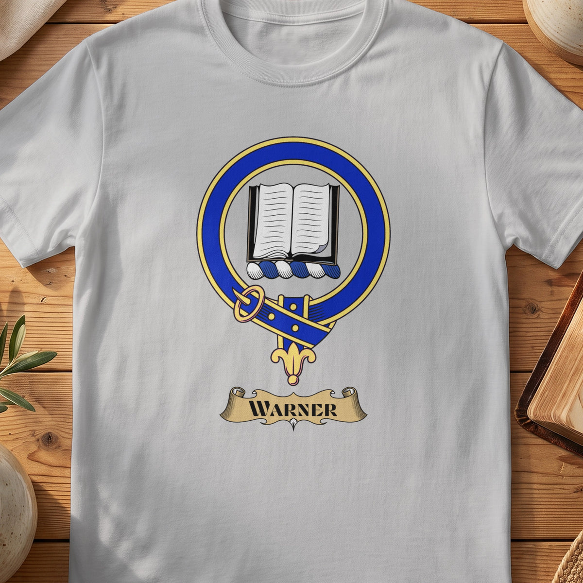Warner Scottish clan crest T-shirt in Sport Grey