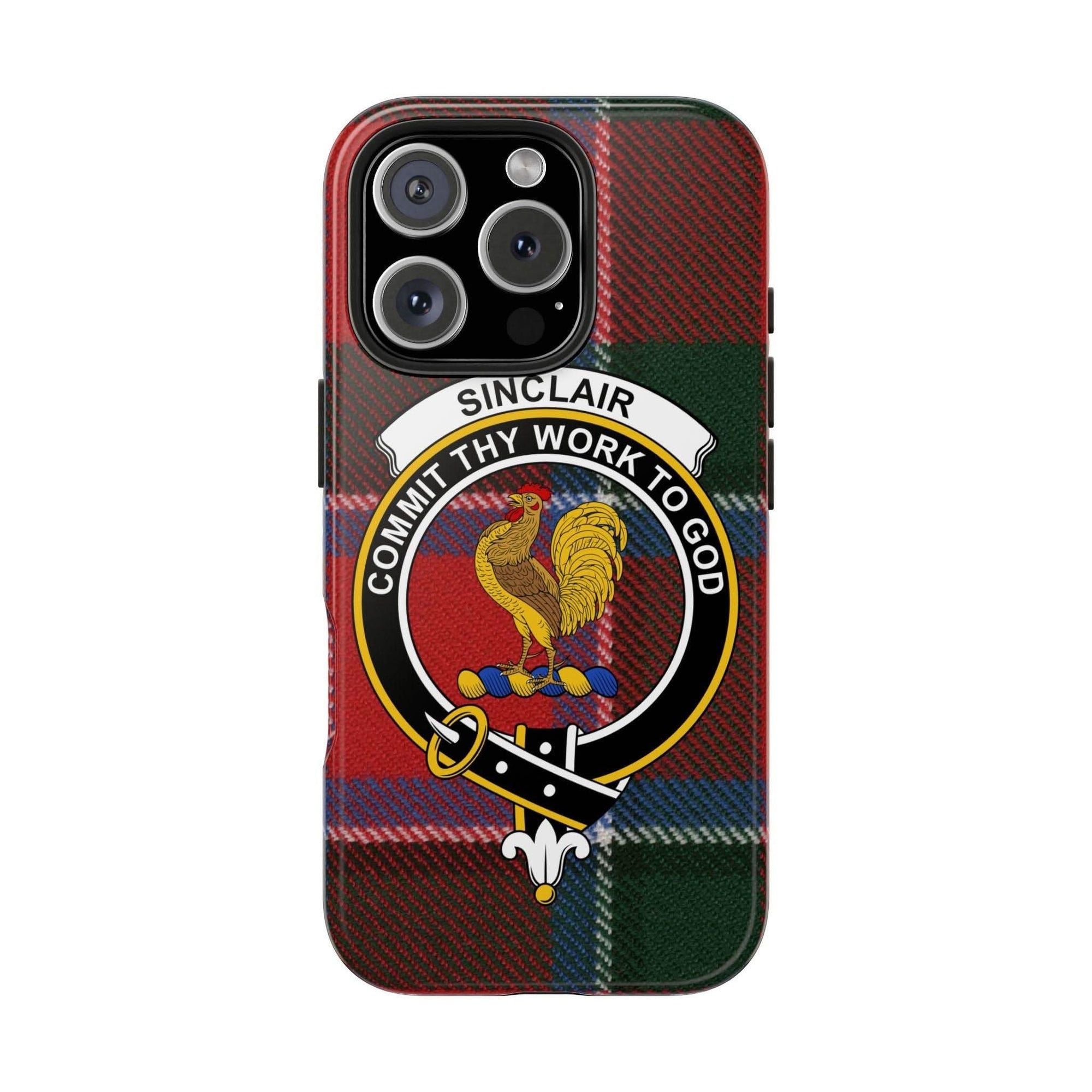 Sinclair Clan Scottish Tartan Cell Phone Case - Celtic Ancestry Gifts