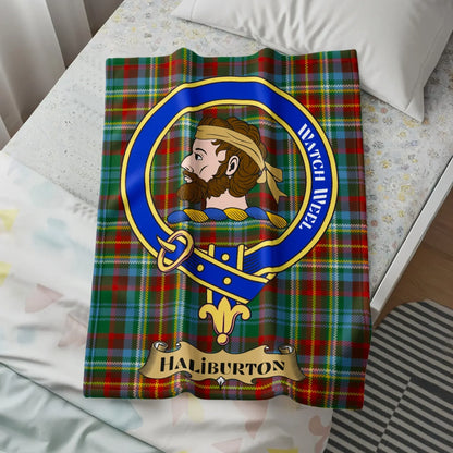 Watch Weel Family Crest Haliburton Plaid Blanket product