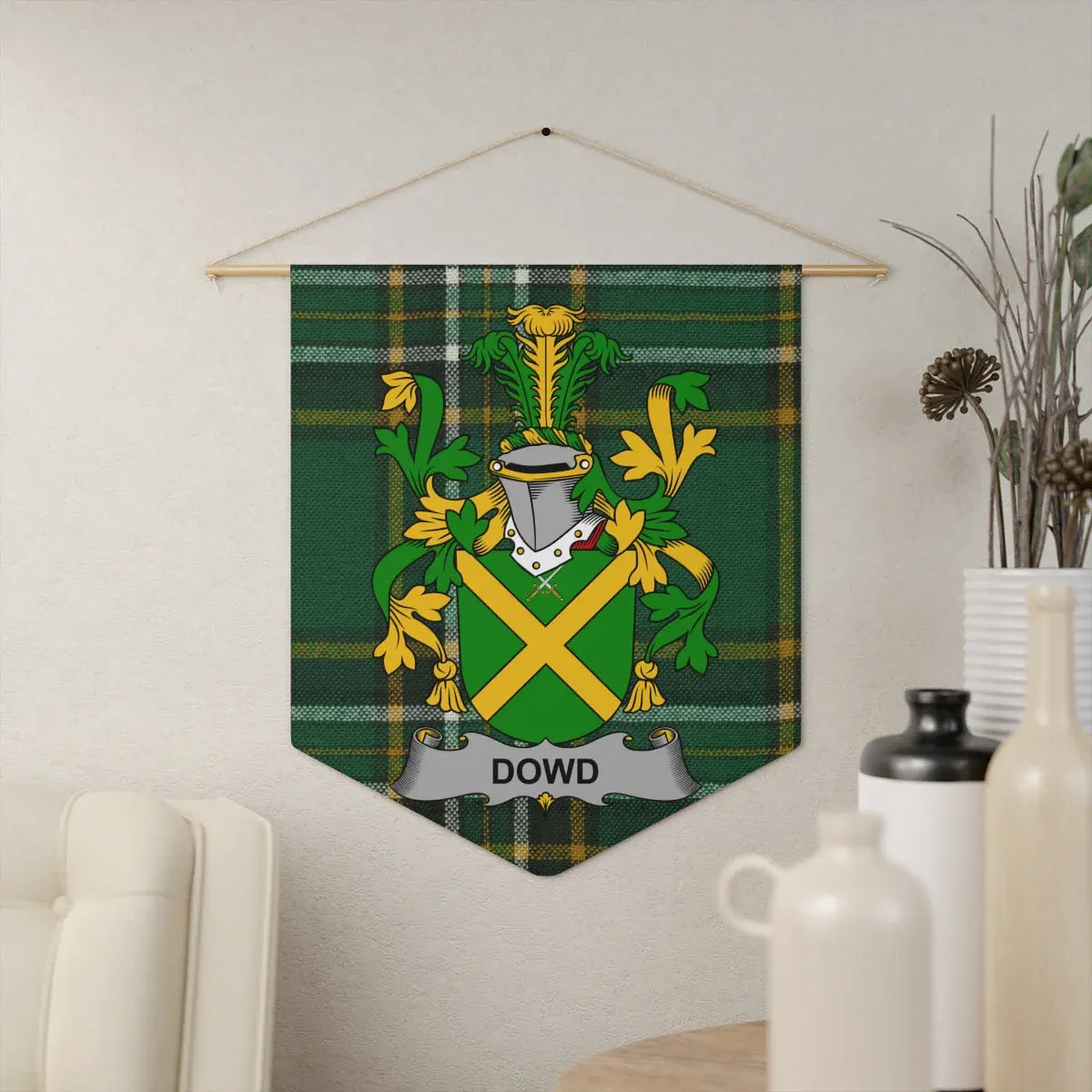 Personalized Coat of Arms Family Crest Wall Banner Product