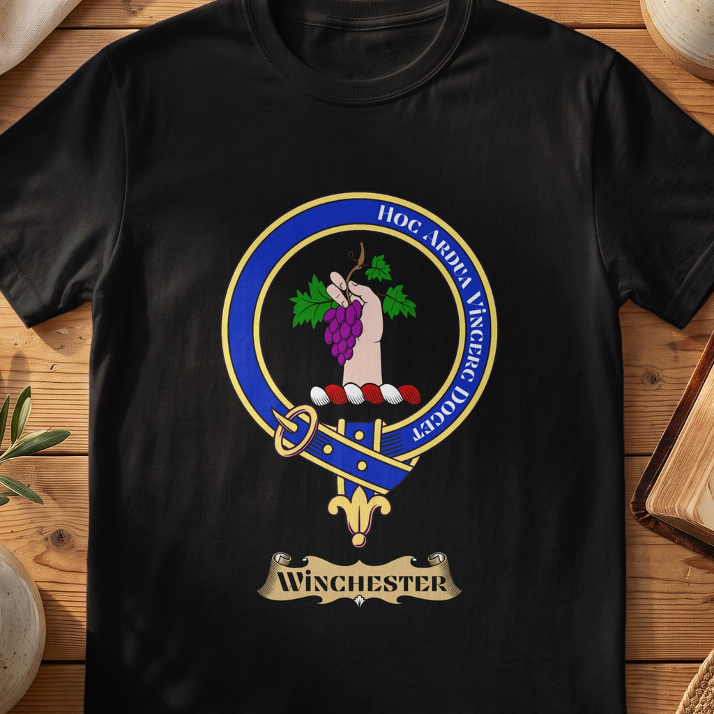 Winchester Scottish clan crest T-shirt in Black
