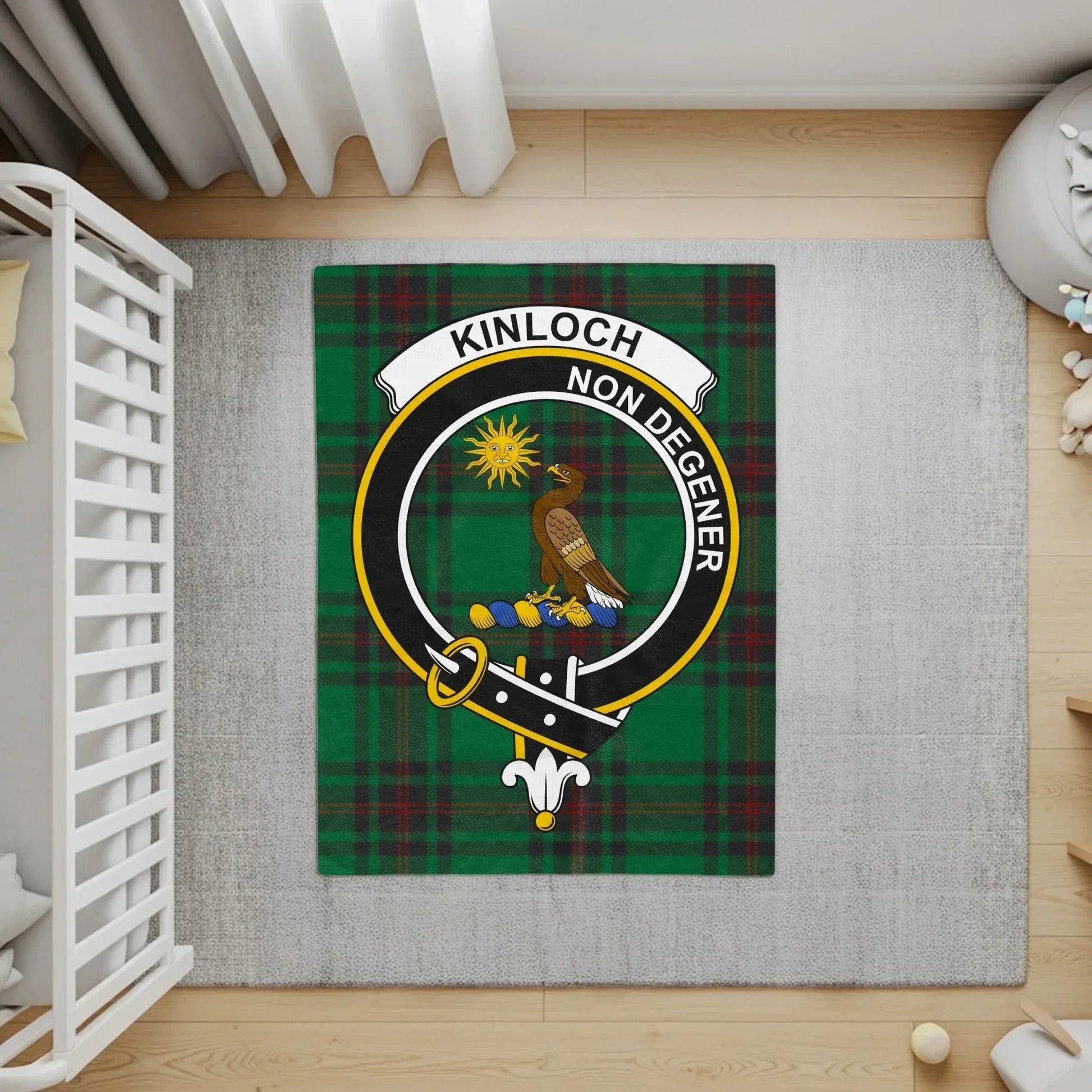 Kinloch Non Degener Clan Tartan Crest Rug product