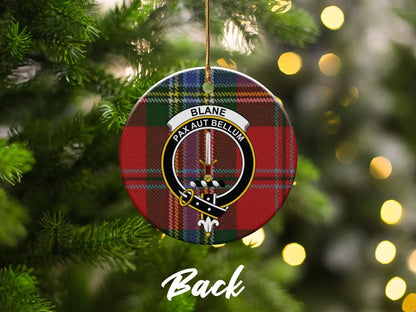 Blane Pax Aut Bellum Tartan Round Ornament product